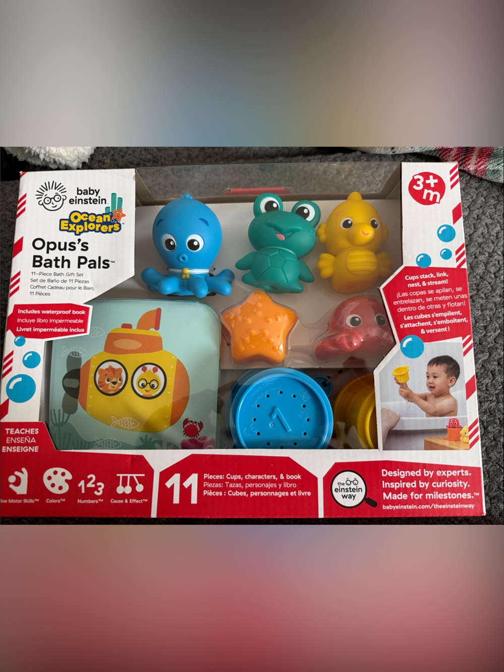 Baby Einstein Ocean Explorers Opus's Bath Pals - Multi-Color Plush & Plastic Set